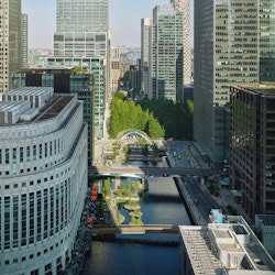 Aerial view of Eden Dock