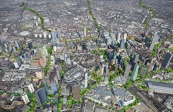 Our Vision for Central Birmingham showing double the amount of greenery
