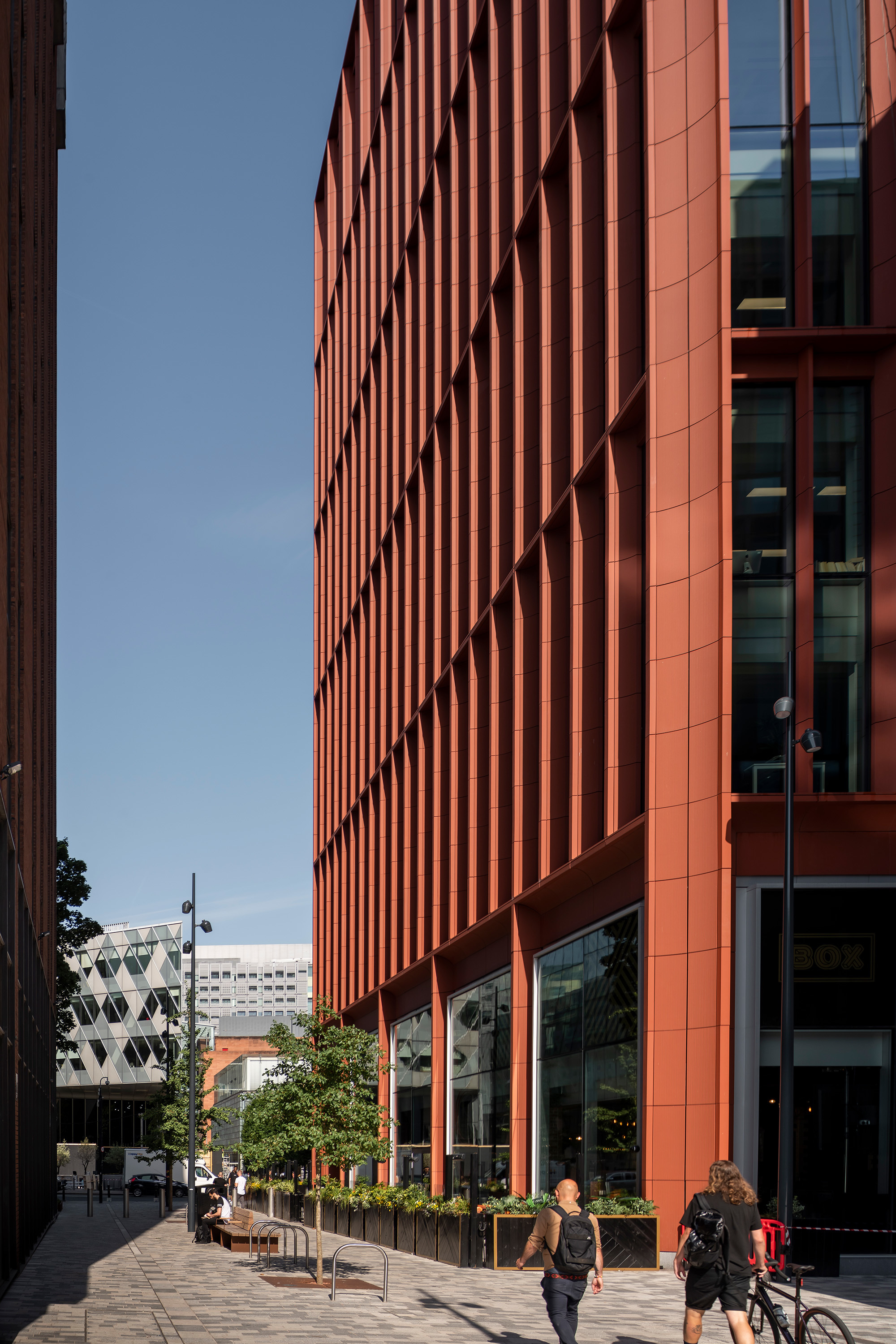 View looking west from Brazennose Street