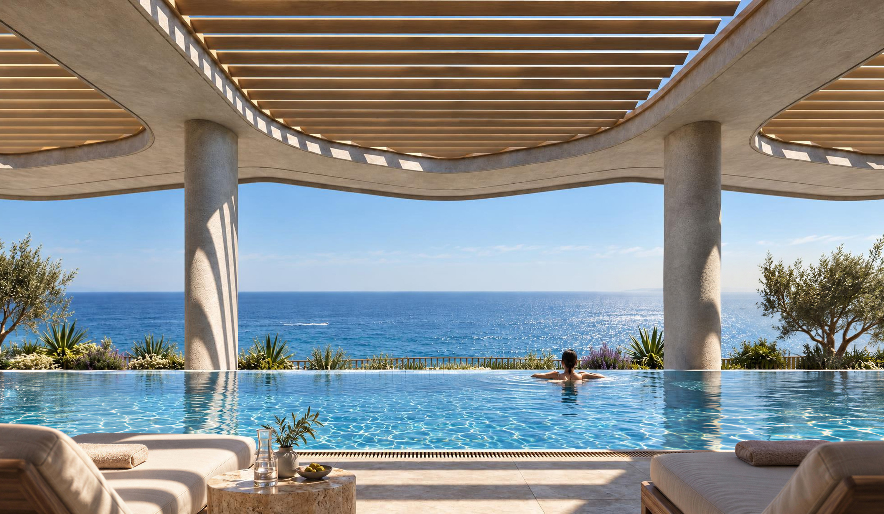 Rooftop pool