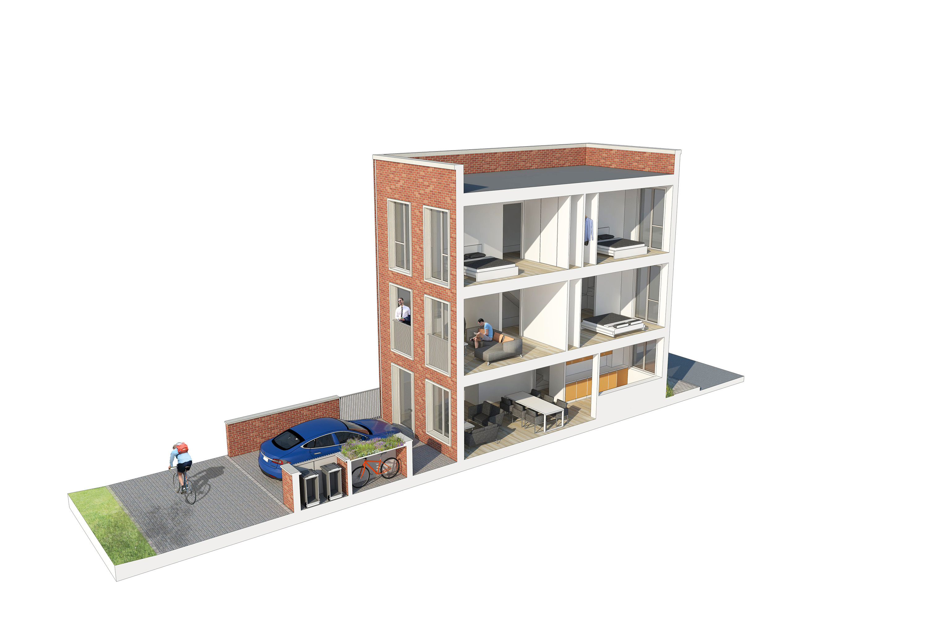 Brick House type 1 — 3-storeys