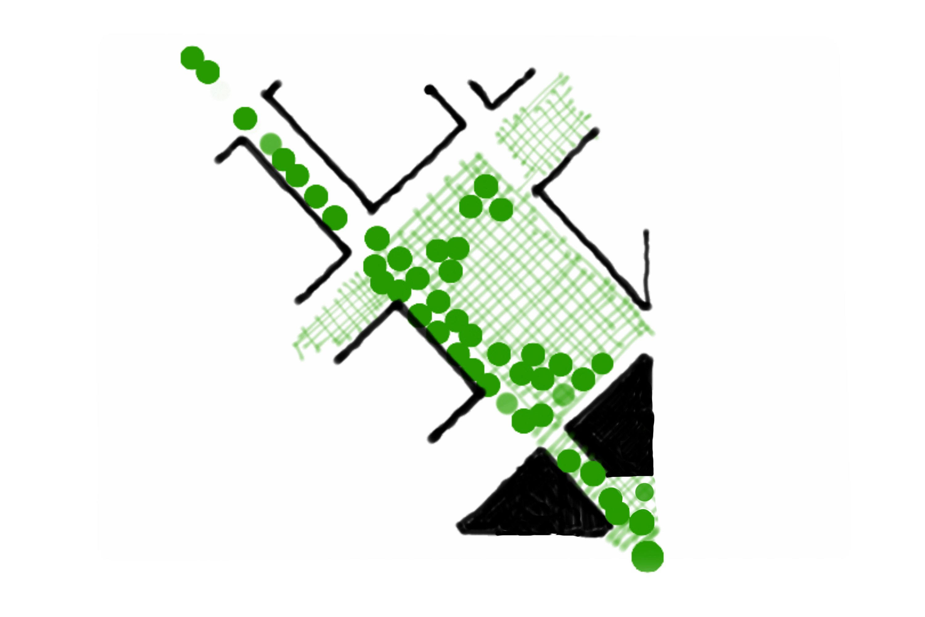 ‘Greeted by Green’ concept diagram