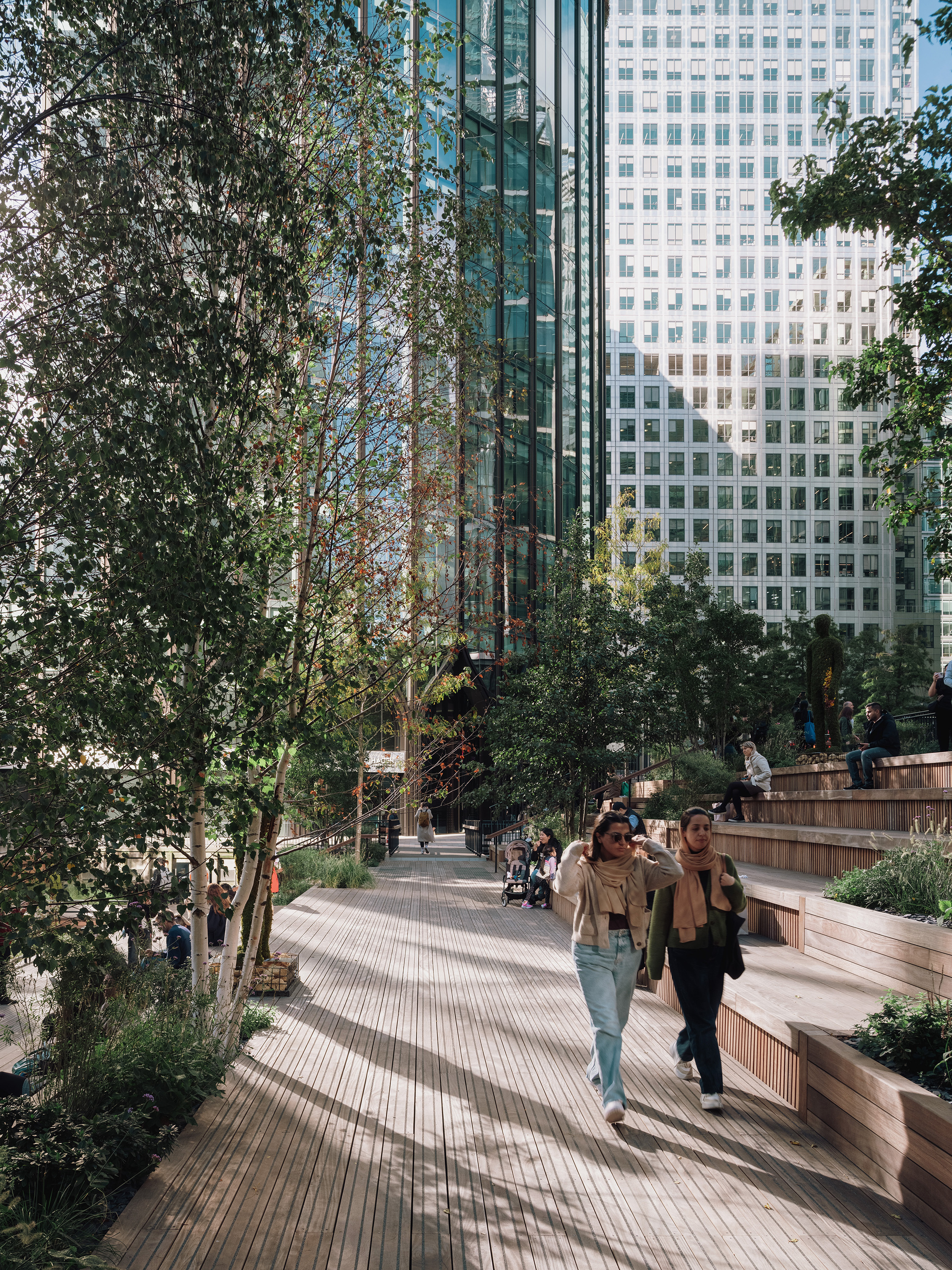 Eden Dock seating areas