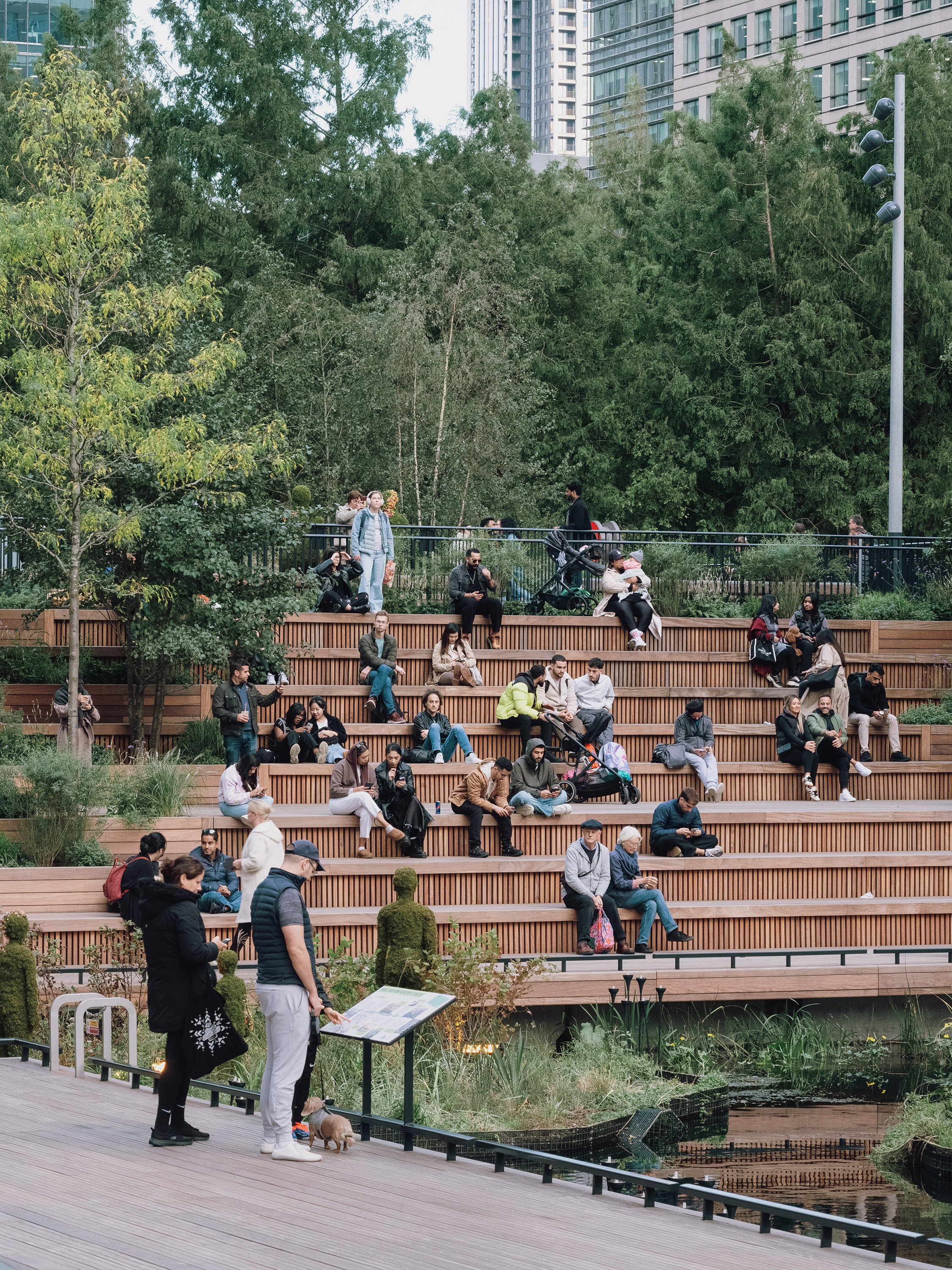 Eden Dock seating areas