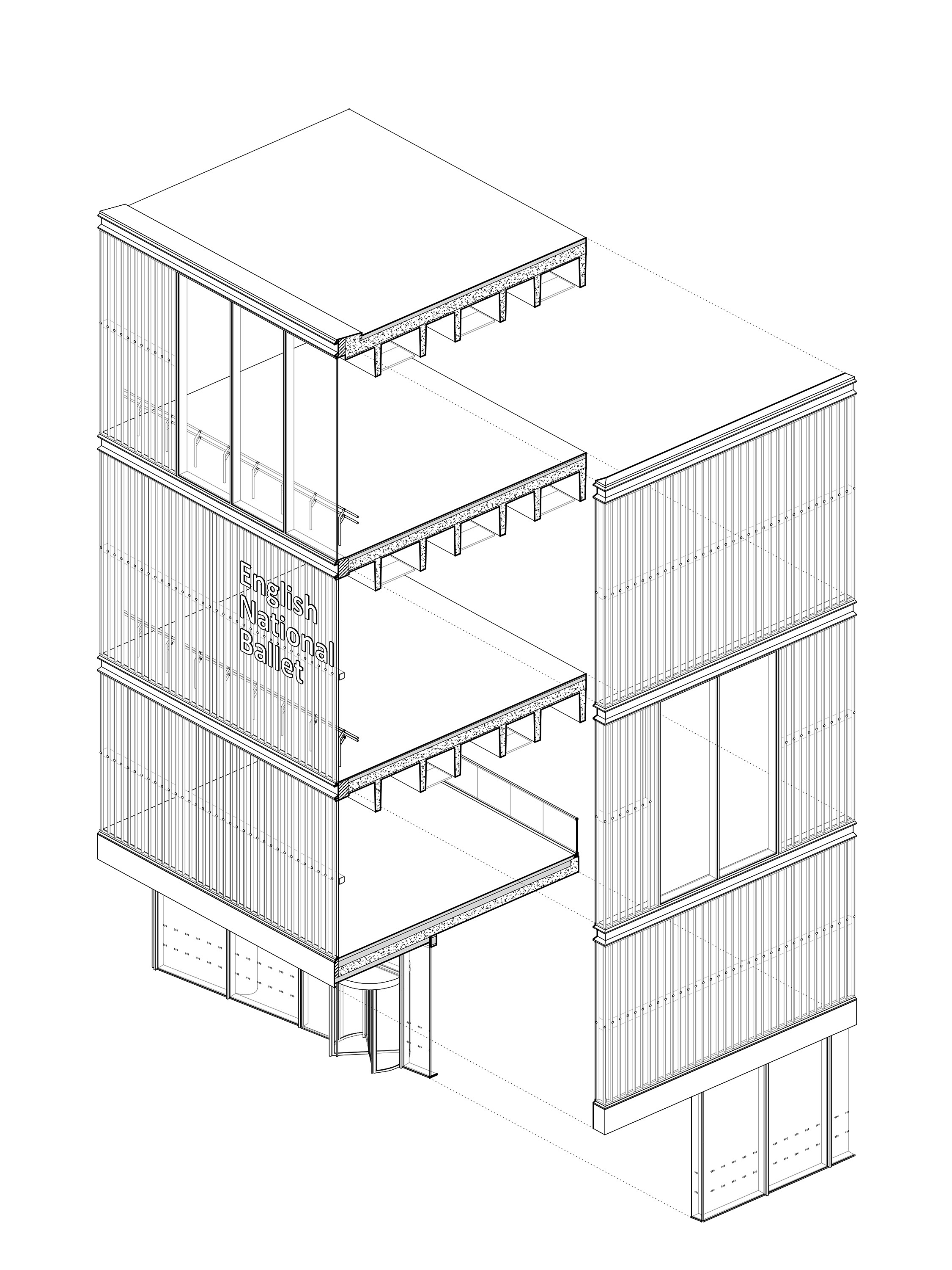 Façade axonometric
