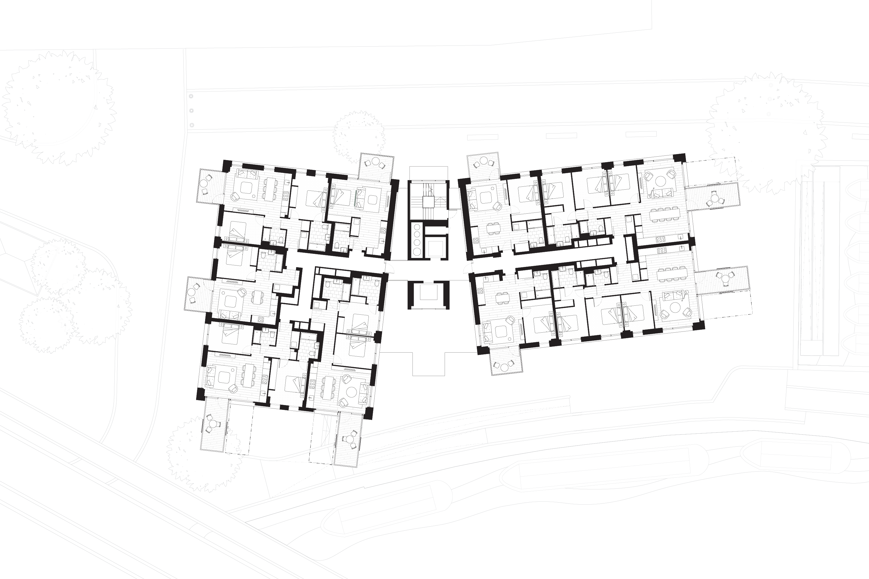 Typical residential layout