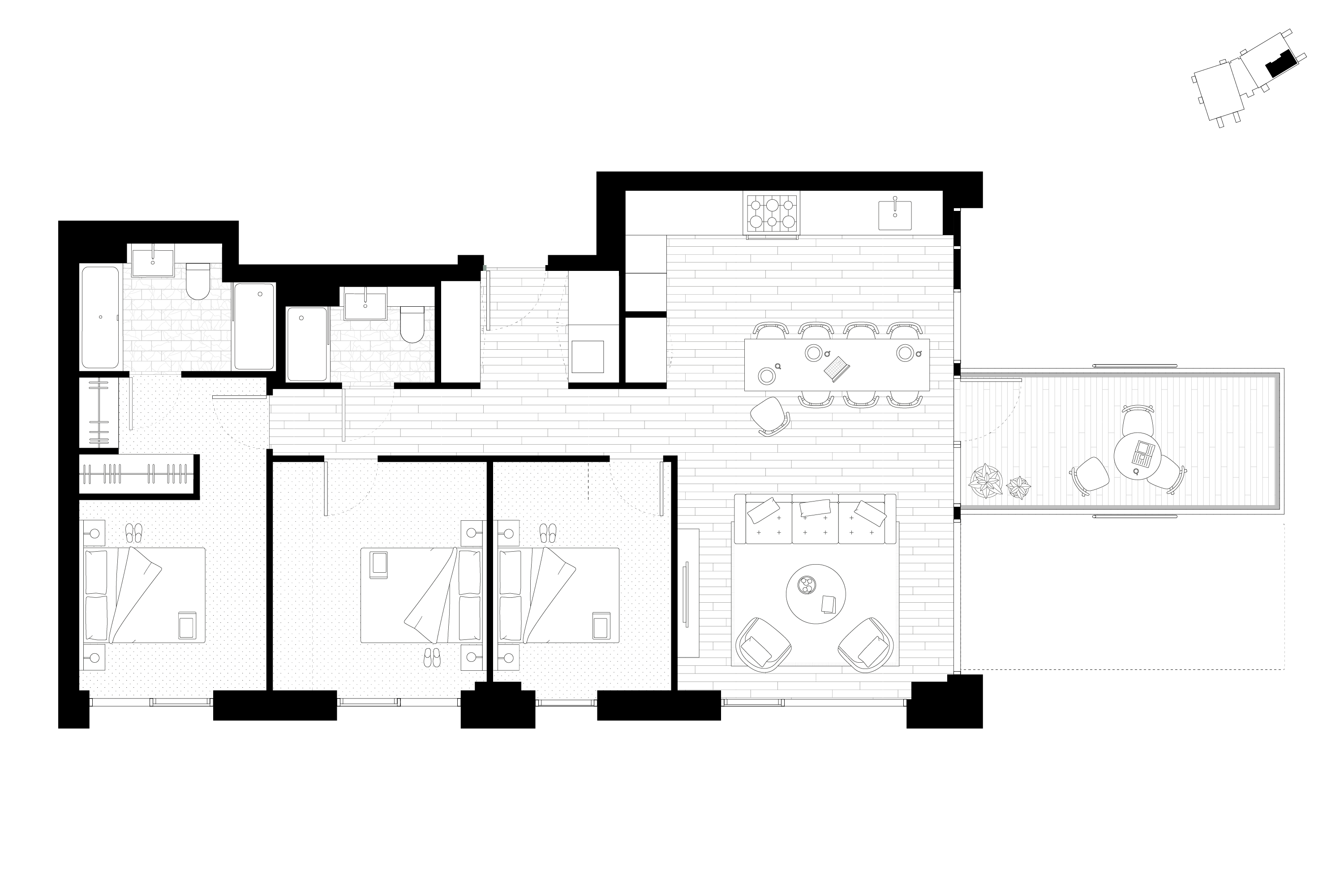 Three bedroom apartment