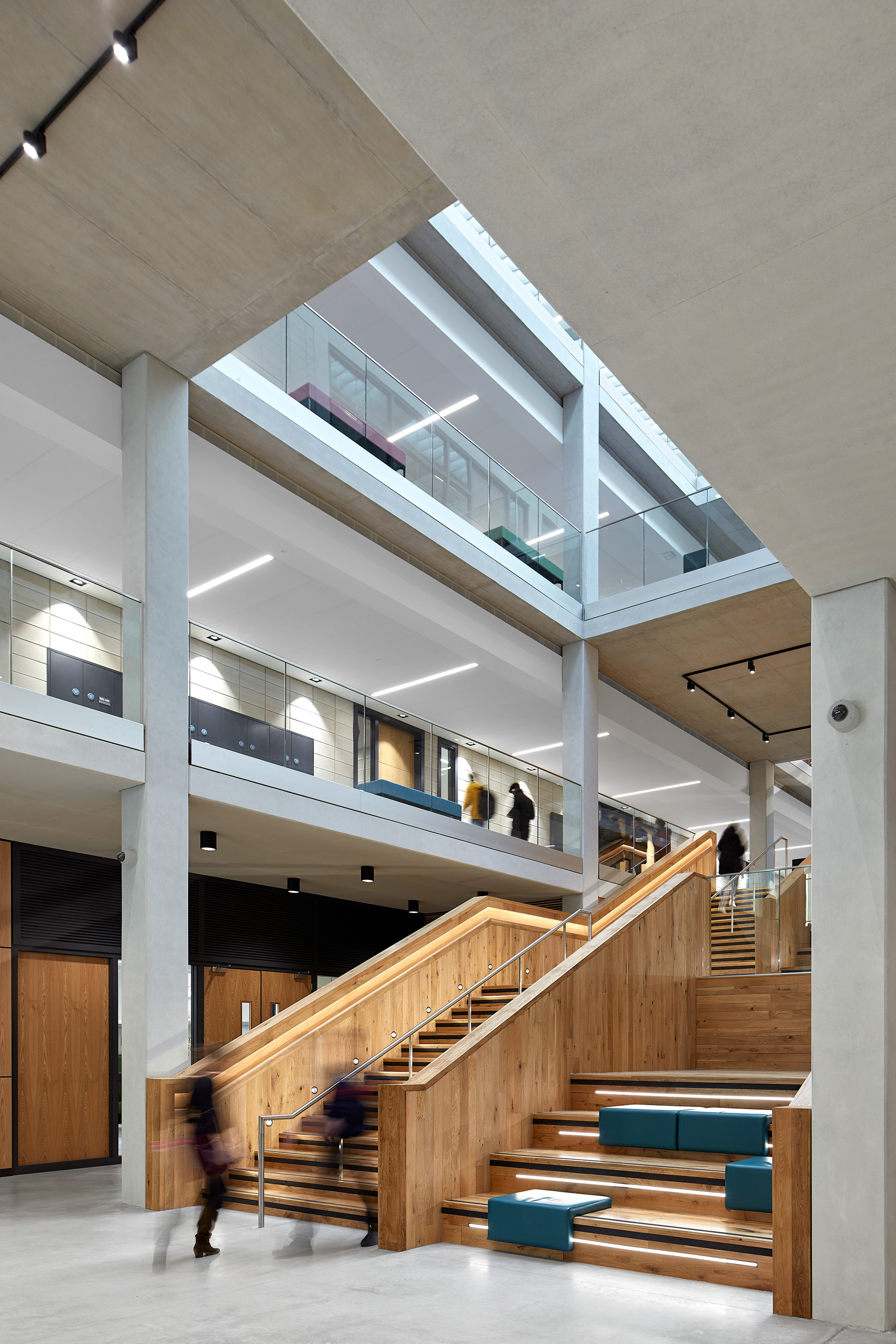 Timber entrance stair