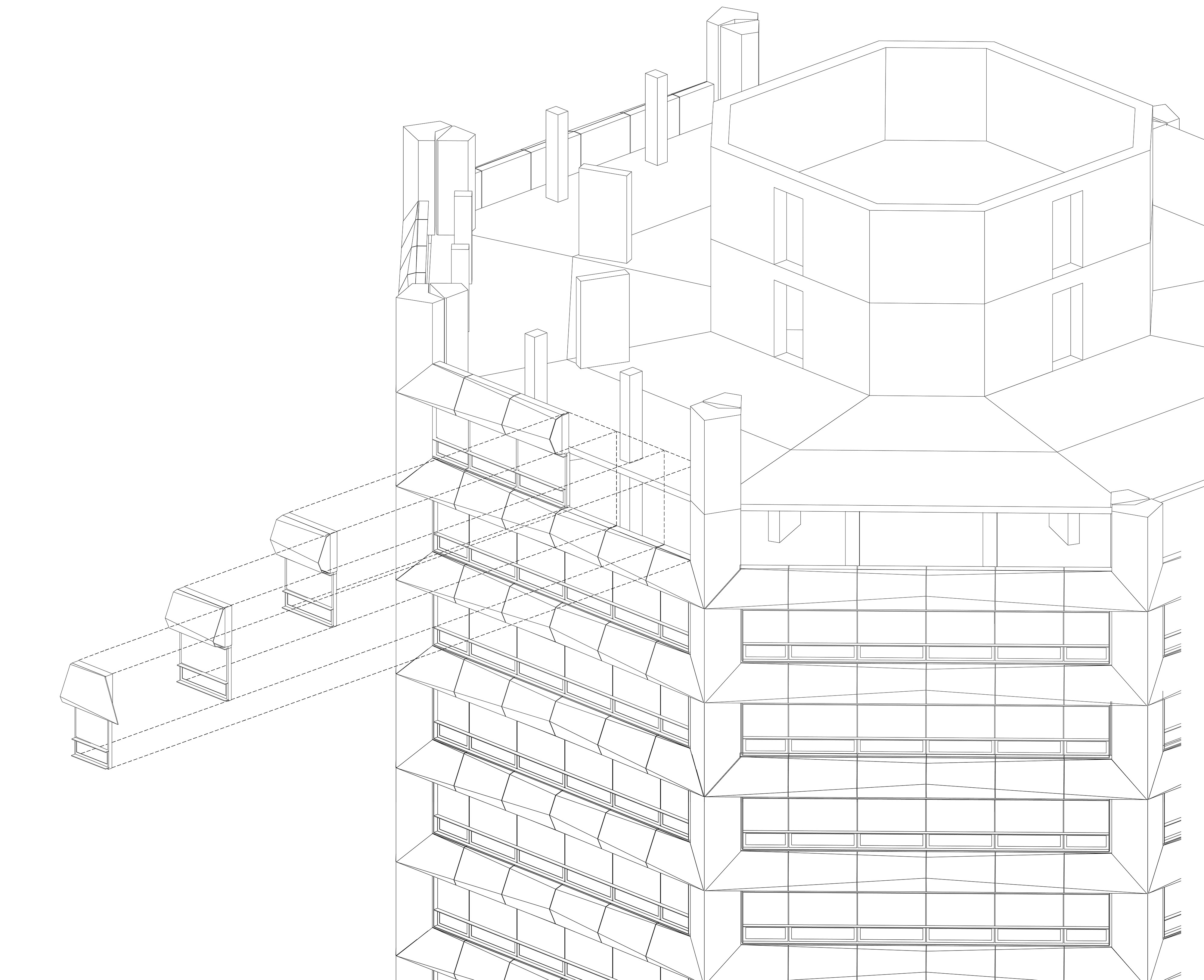 Facade axonometric