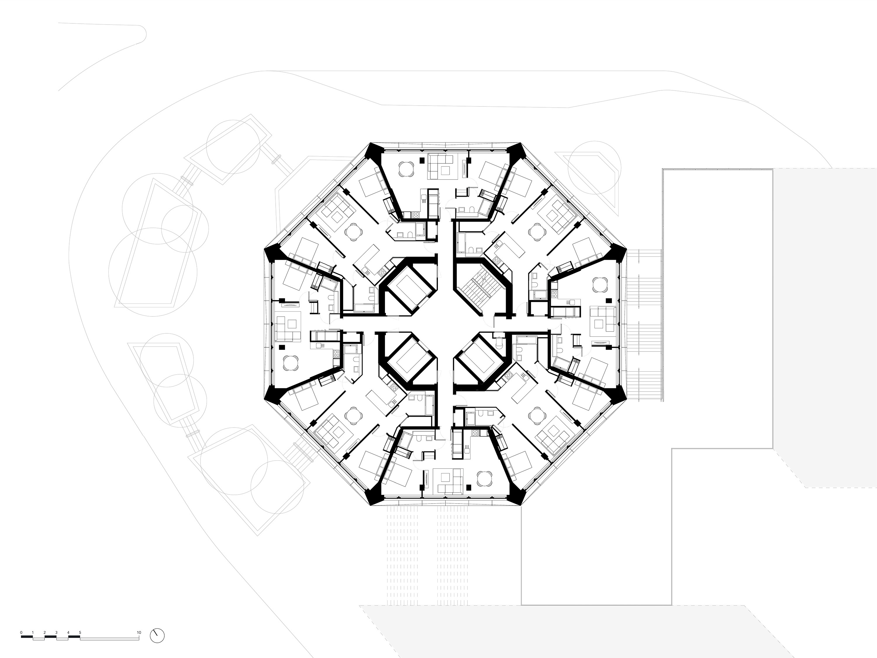 Typical residential layout