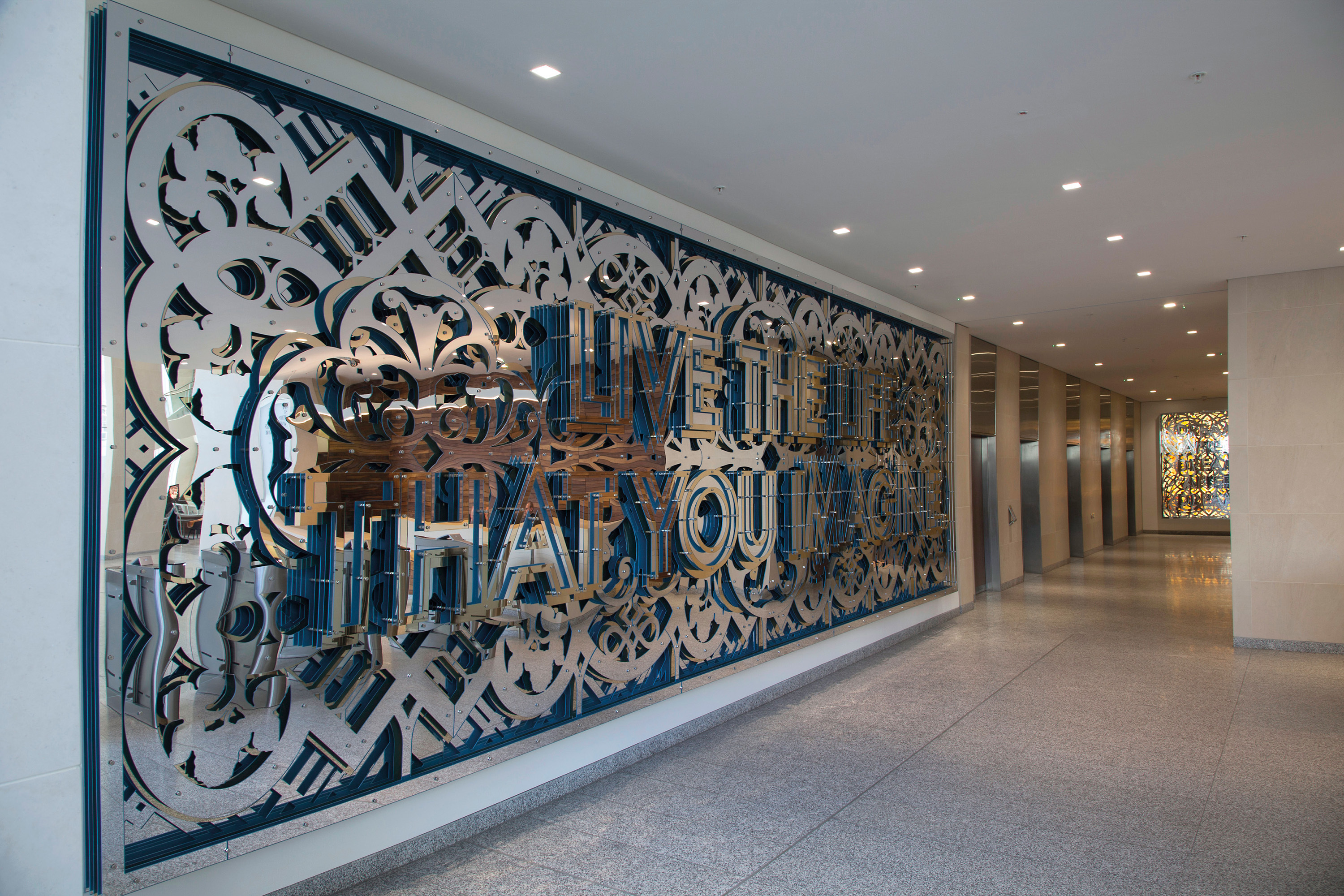 Mark Titchner's 'Live the Life that you Imagine'