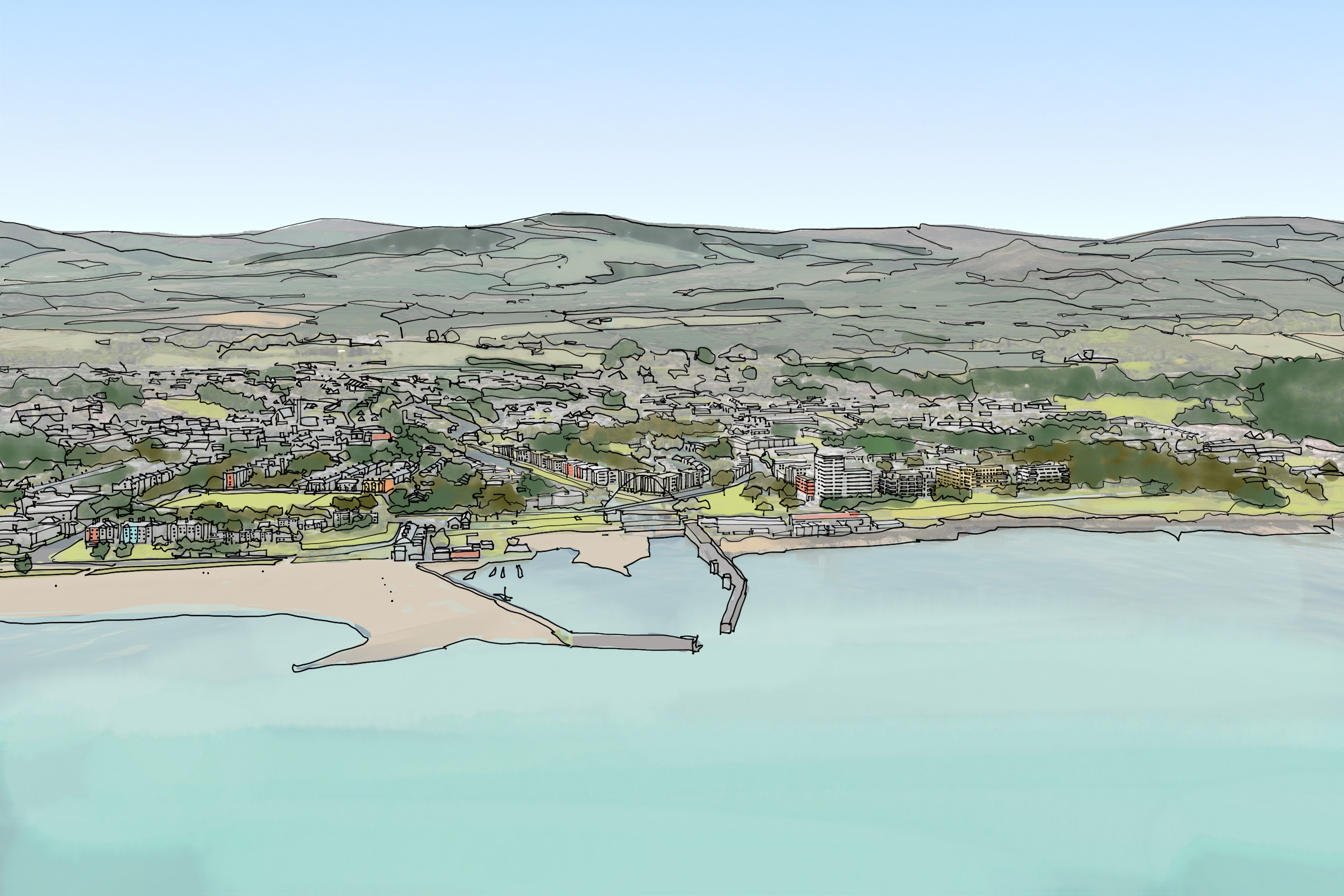 Sea Gardens, concept sketch