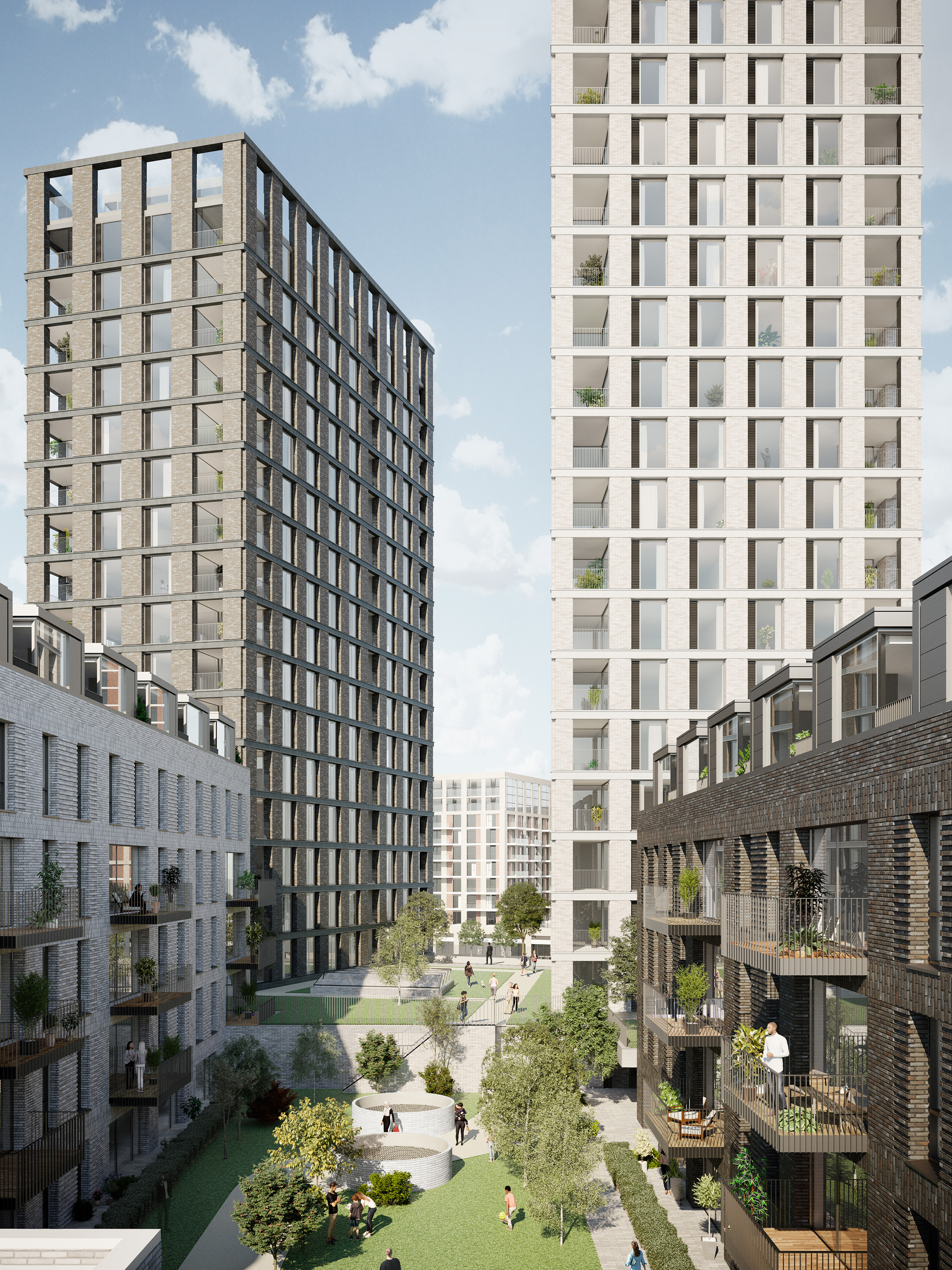 View of the communal garden