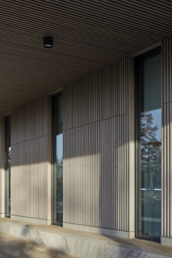 Timber cladding detail