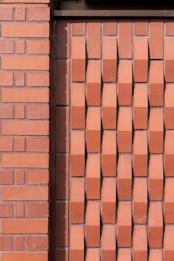 Textured brick detail